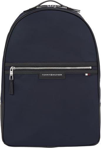 Tommy Hilfiger Men's Backpack Urban Repreve Backpack Hand Luggage, Multicoloured (Space Blue), One Size on Sale